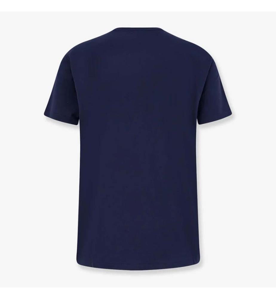 Baumwoll-T-Shirt - Marineblau