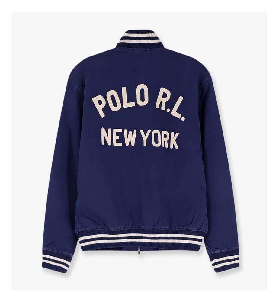 Bombardier en coton avec patch Logo - Newport Navy