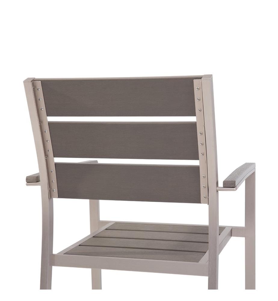 Gartenstuhl 6er Set VERNIO Grau