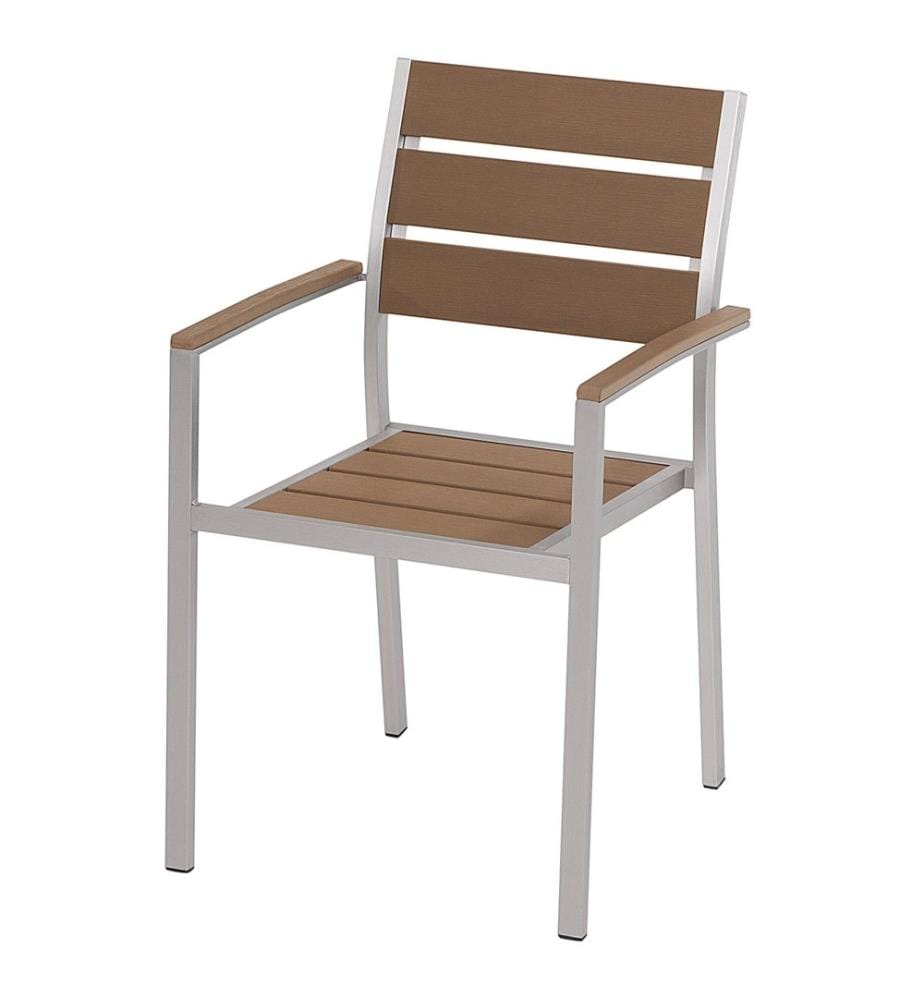 Gartenstuhl 6er Set VERNIO Braun
