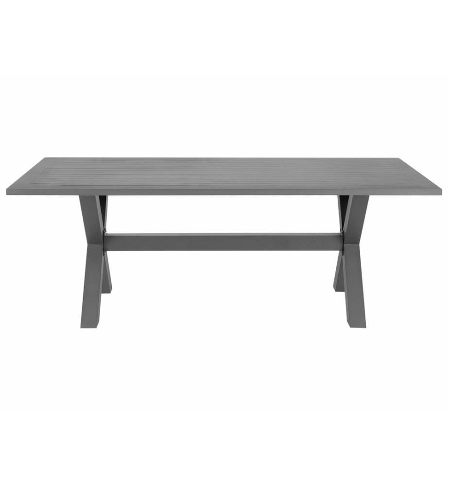 Gartentisch CASCAIS 200 cm 105 cm Metall Grau