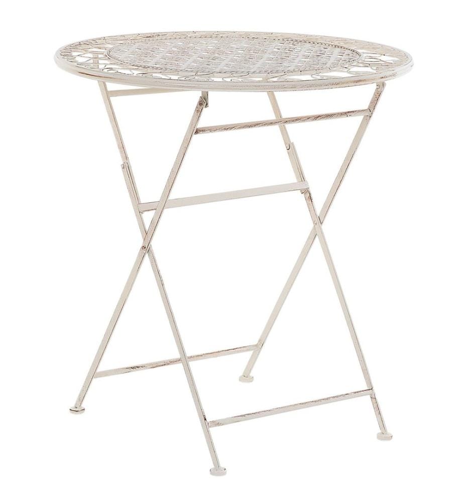 Bistro Set klappbar TRIESTE Metall Hellbeige