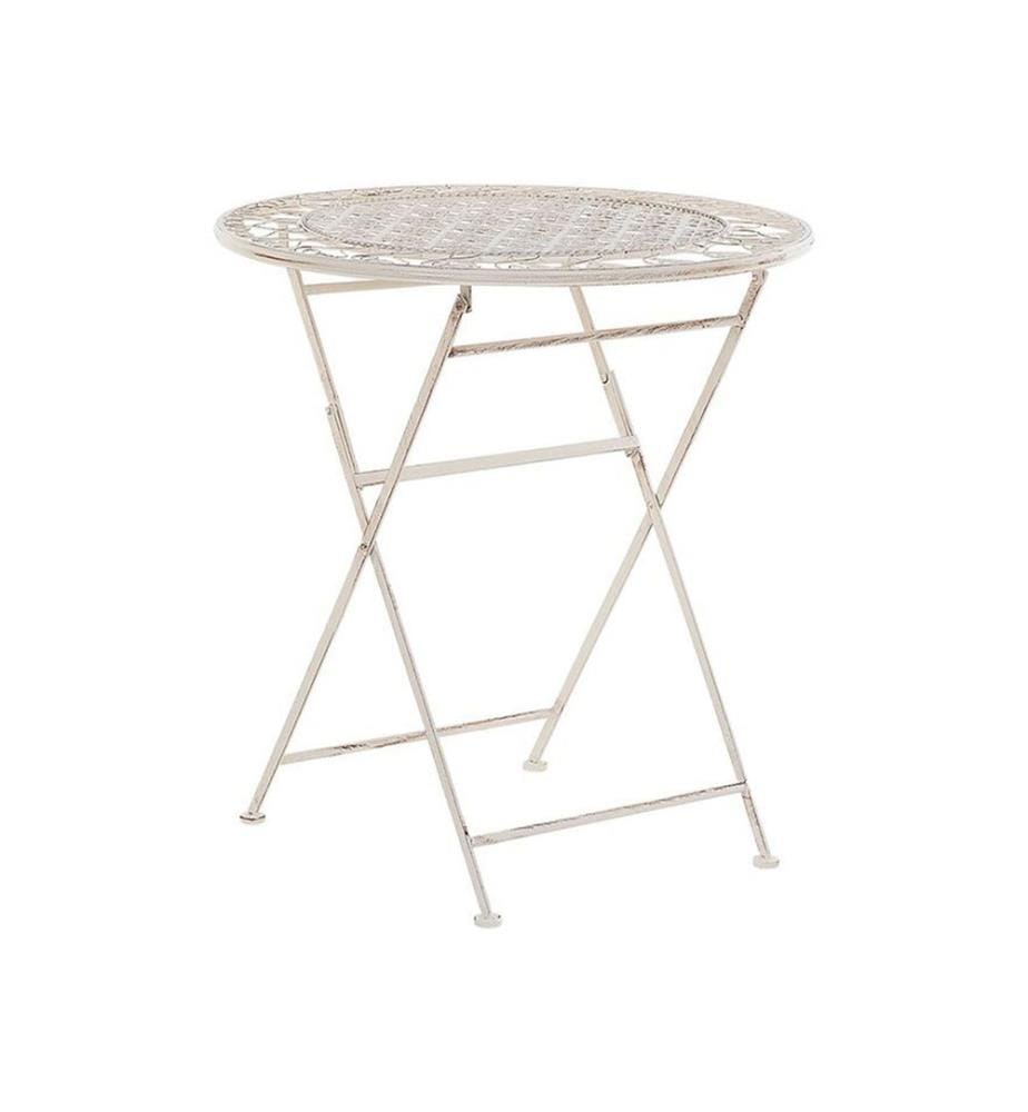 Outdoor Bistrotisch TRIESTE 70 cm 70 cm Metall Hellbeige