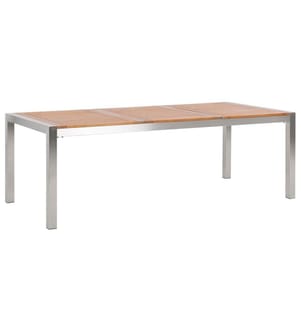 Gartentisch GROSSETO 220 cm 100 cm Eukalyptusholz Braun