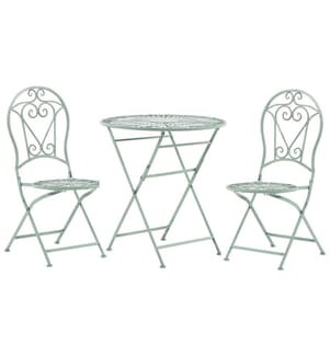 Bistro Set klappbar TRENTO Metall Hellgrün