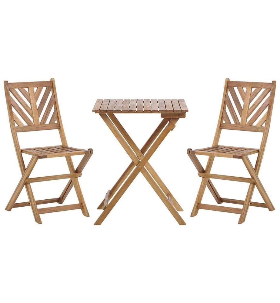 Bistro Set klappbar TERNI Akazienholz Braun