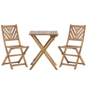 Bistro Set klappbar TERNI Akazienholz Braun