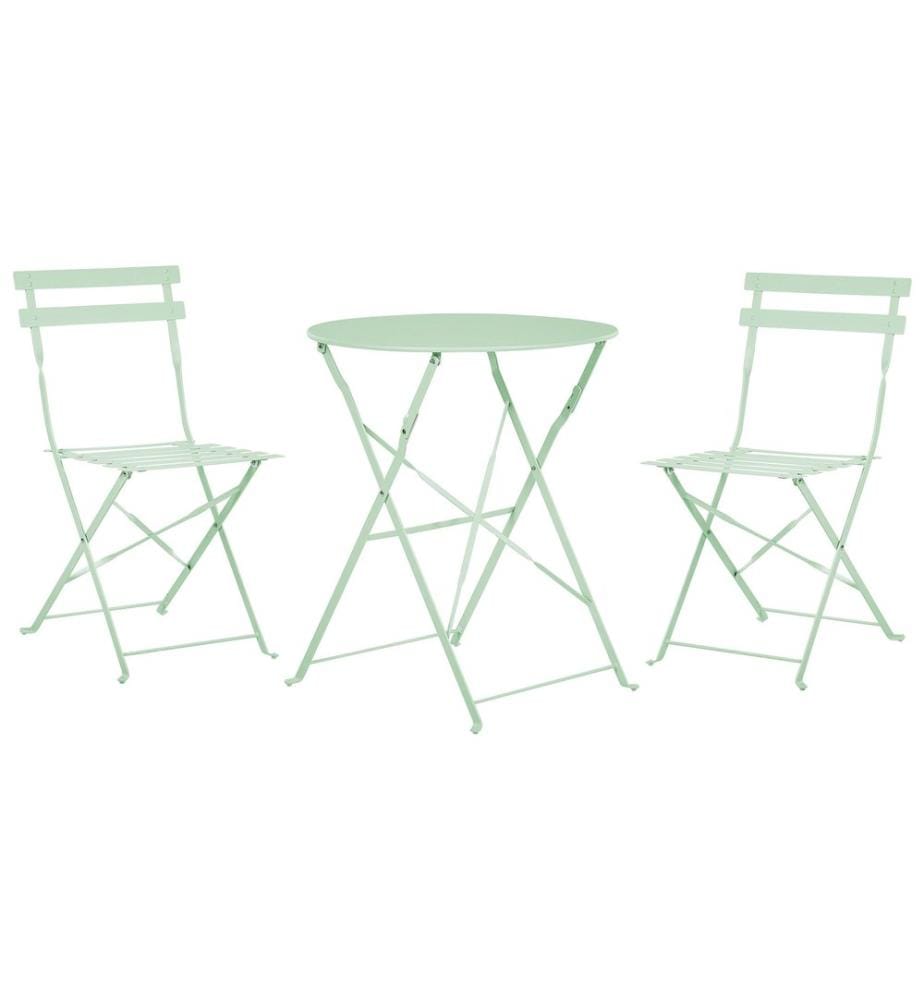 Bistro Set klappbar FIORI Metall Mintgrün