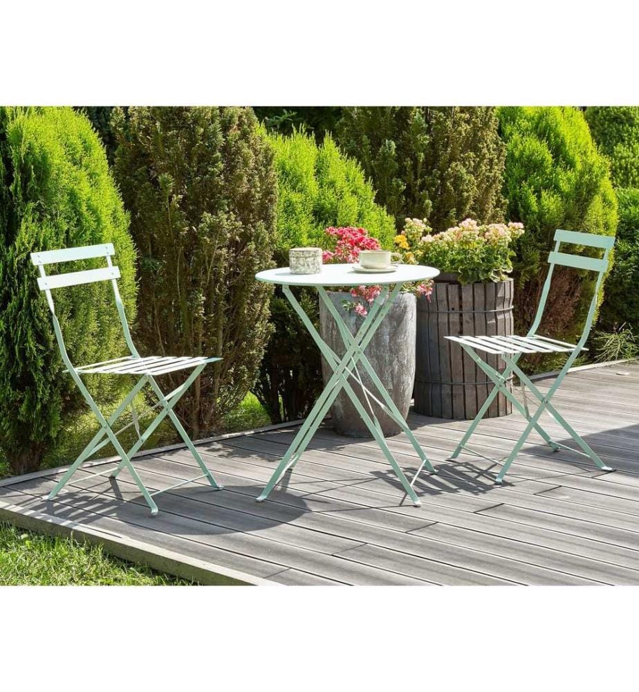 Bistro Set klappbar FIORI Metall Mintgrün