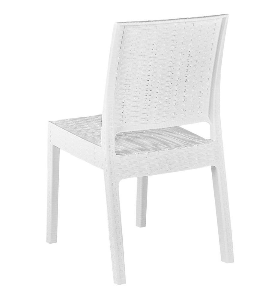 Gartenmöbel Set 6-Sitzer FOSSANO Weiss