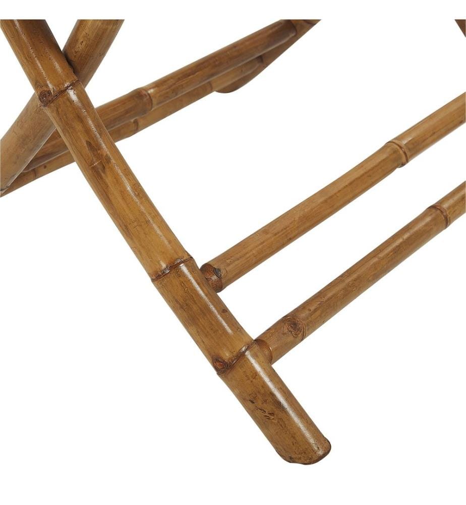 Outdoor Bistrotisch MOLISE 70 cm 70 cm Bambusholz Braun