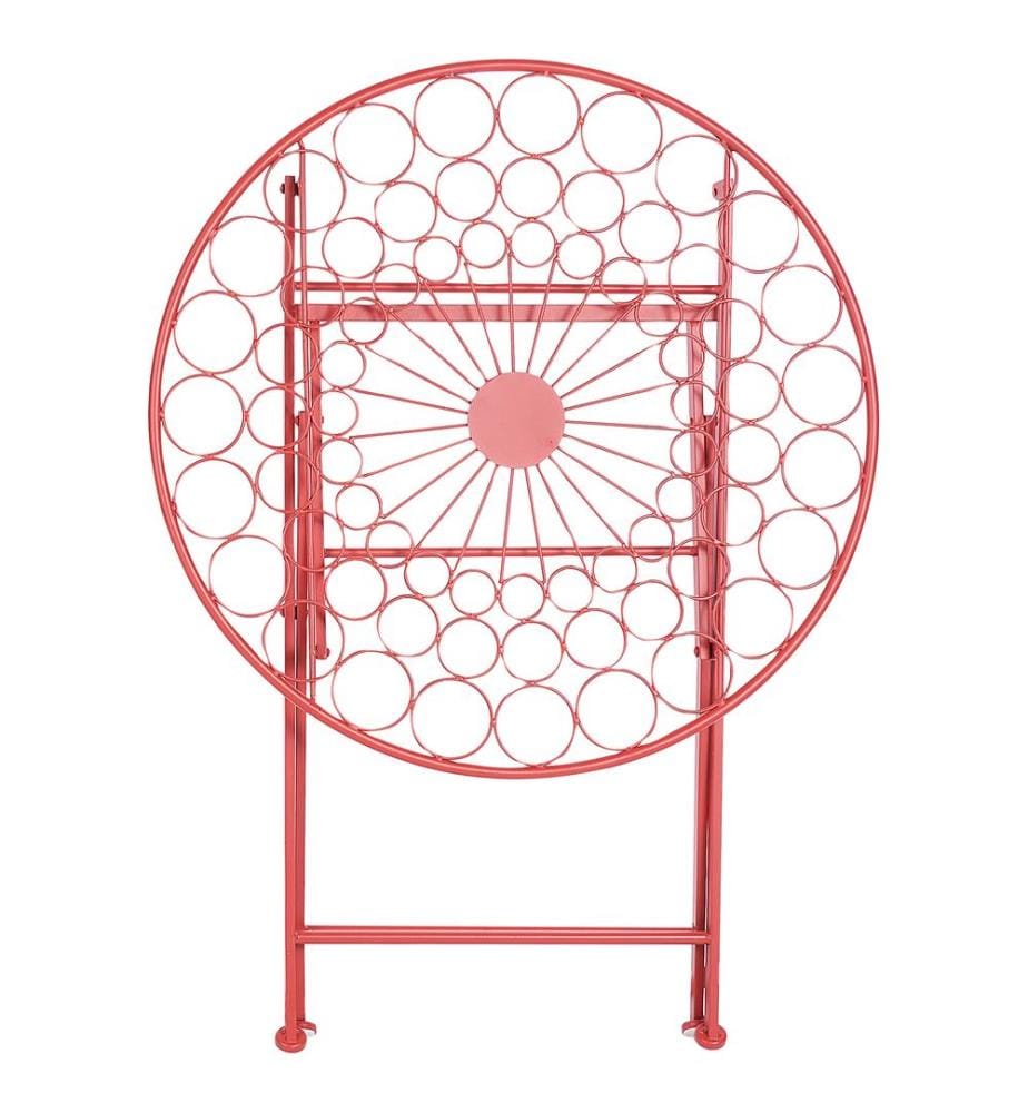 Outdoor Bistrotisch SCARIO 70 cm 70 cm Metall Rot