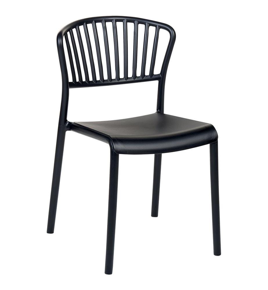 Lot de 4 chaises de jardin GELA Noir