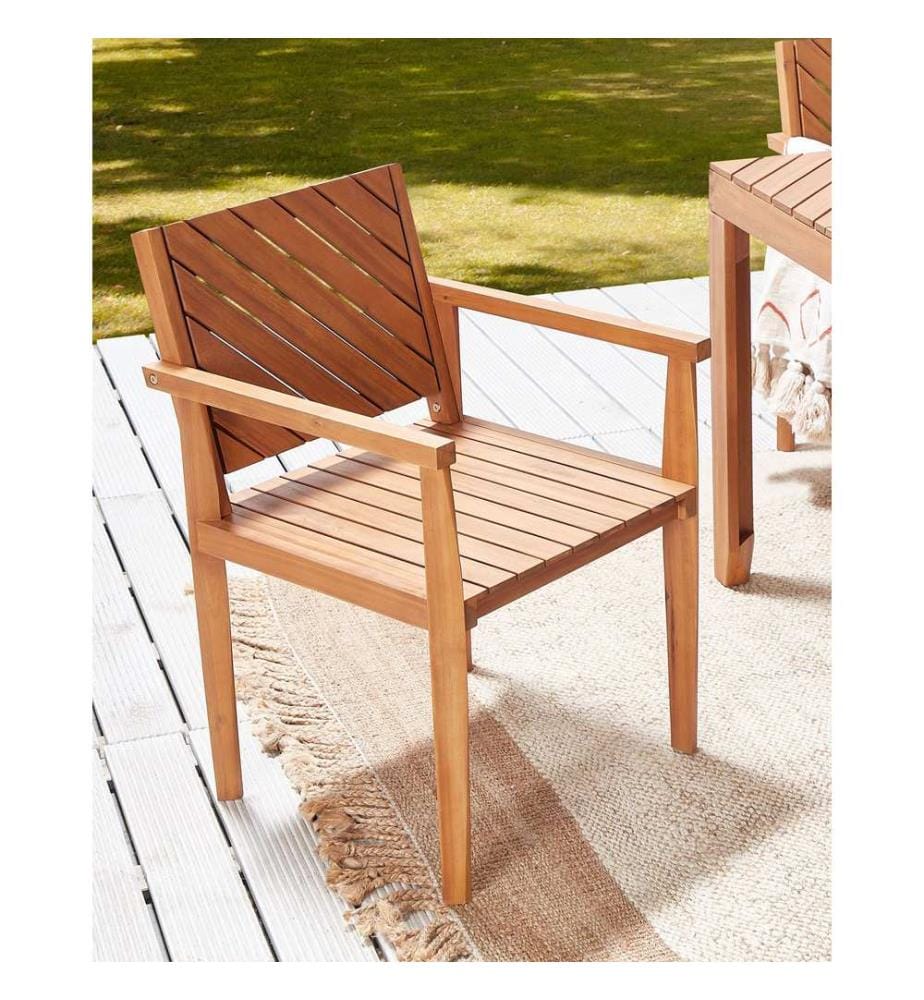 Chaise de jardin BARATTI Acacia Marron