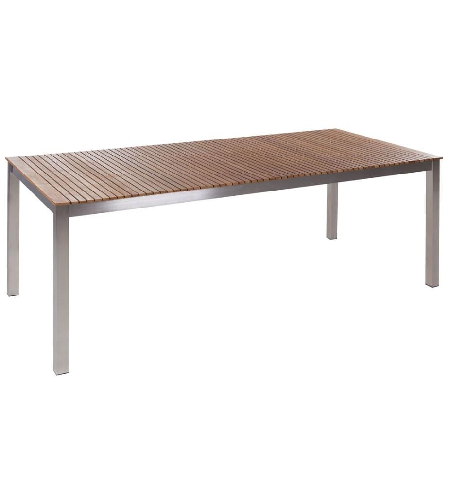 Gartentisch VIAREGGIO 200 cm 90 cm zertifiziertes Teakholz Braun