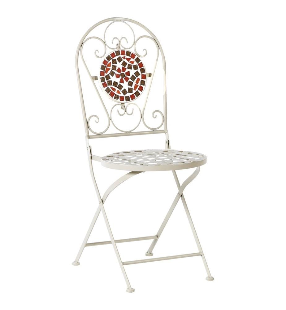 Lot de 2 chaises de jardin SPELLO Métal Blanc