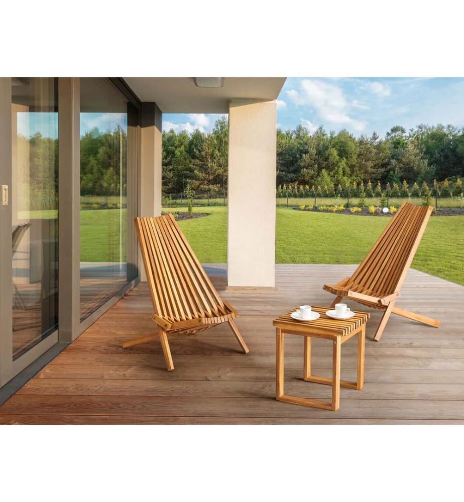 Bistro Set BELLANO Akazienholz Braun