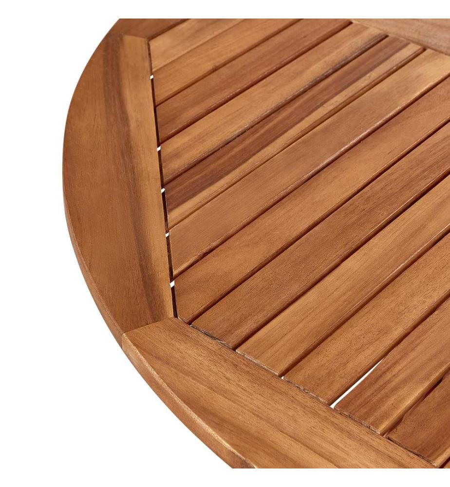 Gartentisch AGELLO 120 cm 120 cm Akazienholz Braun