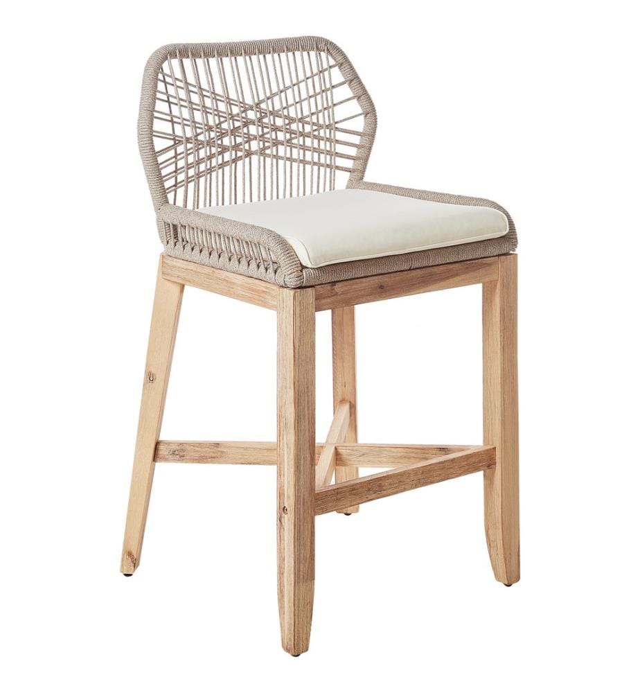 Garten-Barhocker 2er Set TALAMONE Akazienholz Beige