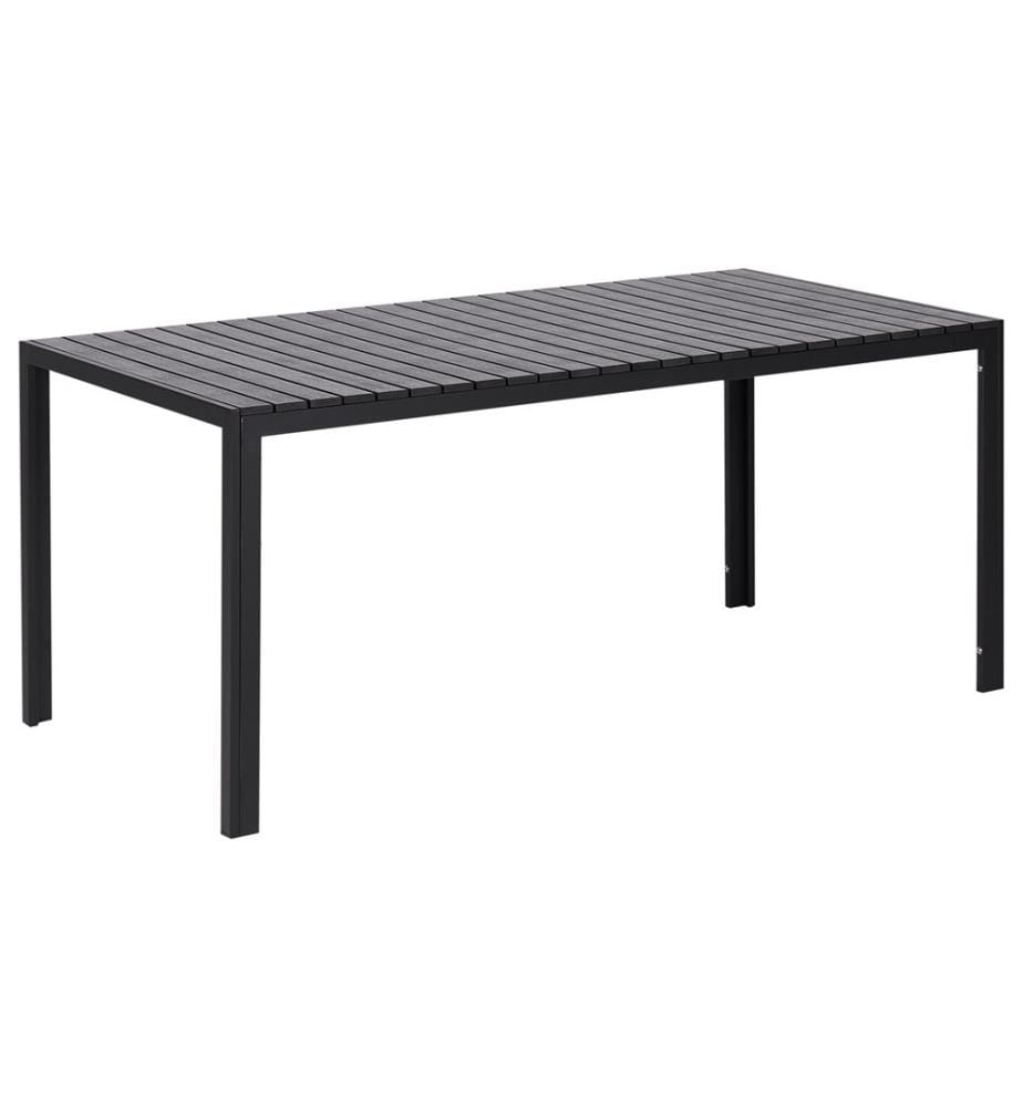 Gartenmöbel Set mit Bänken 6-Sitzer NARDO Schwarz