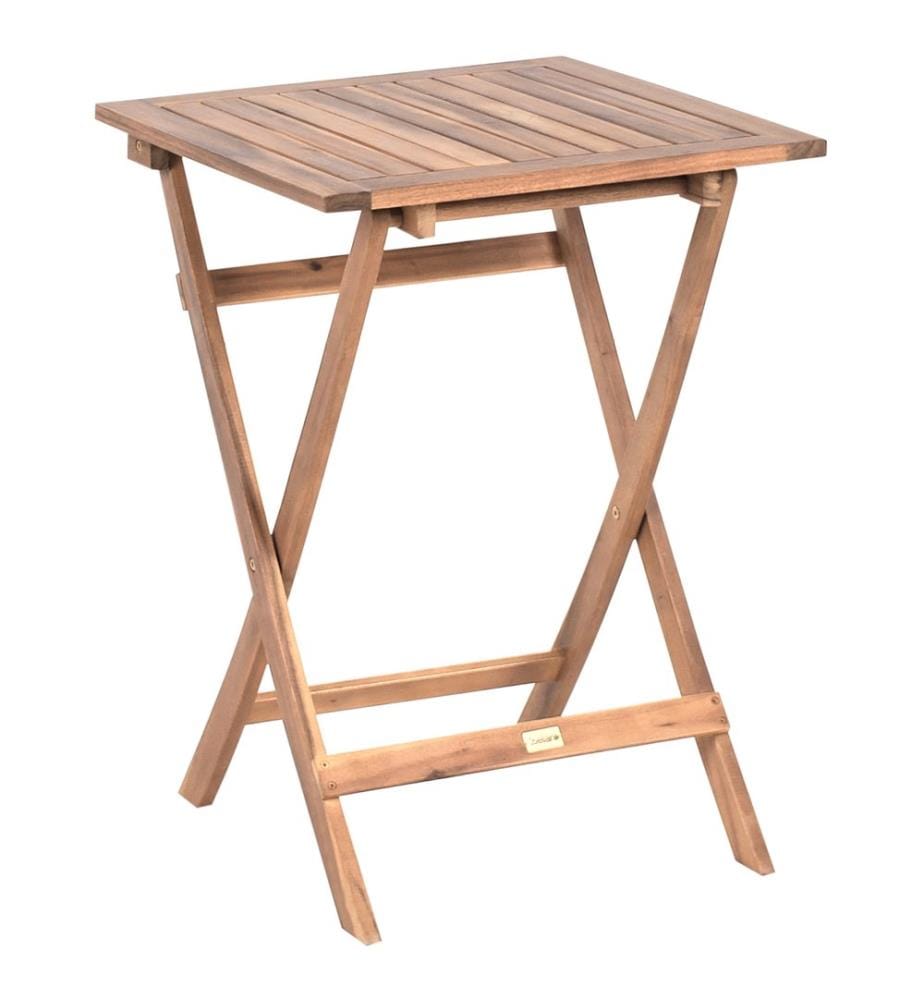 Bistro Set CONIOLO Akazienholz Braun / Schwarz