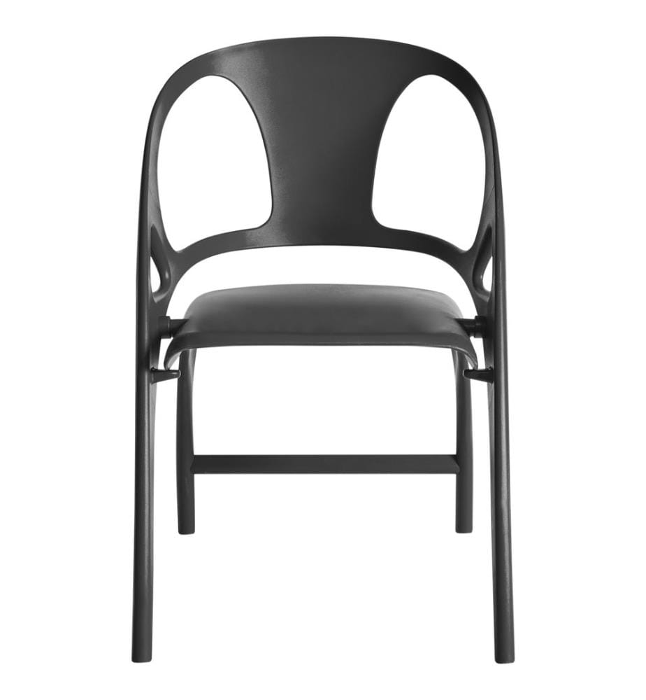 Lot de 4 chaises de jardin NEMI Pliant Noir