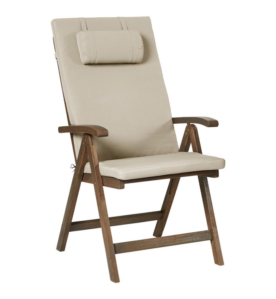 Bistro Set AMANTEA PREMIUM Akazienholz Taupe