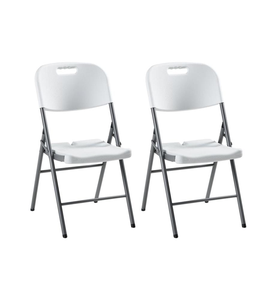 Lot de 2 chaises de jardin CUGNOLI Pliant Blanc