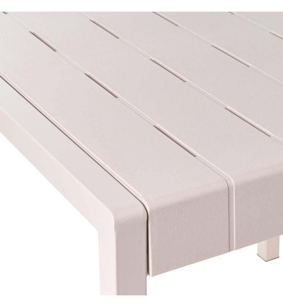 Table de salle à manger de jardin BARTICA 81 cm 84 cm Beige