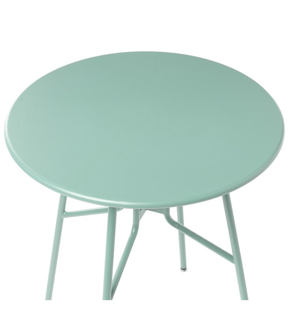 Table bistrot TALTAL 64 cm 64 cm Métal Vert clair
