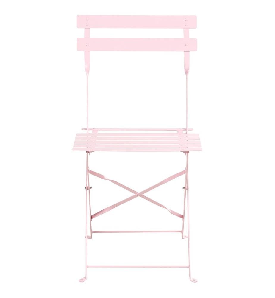 Gartenmöbel Set 4-Sitzer FIORI klappbar Metall Pastellrosa