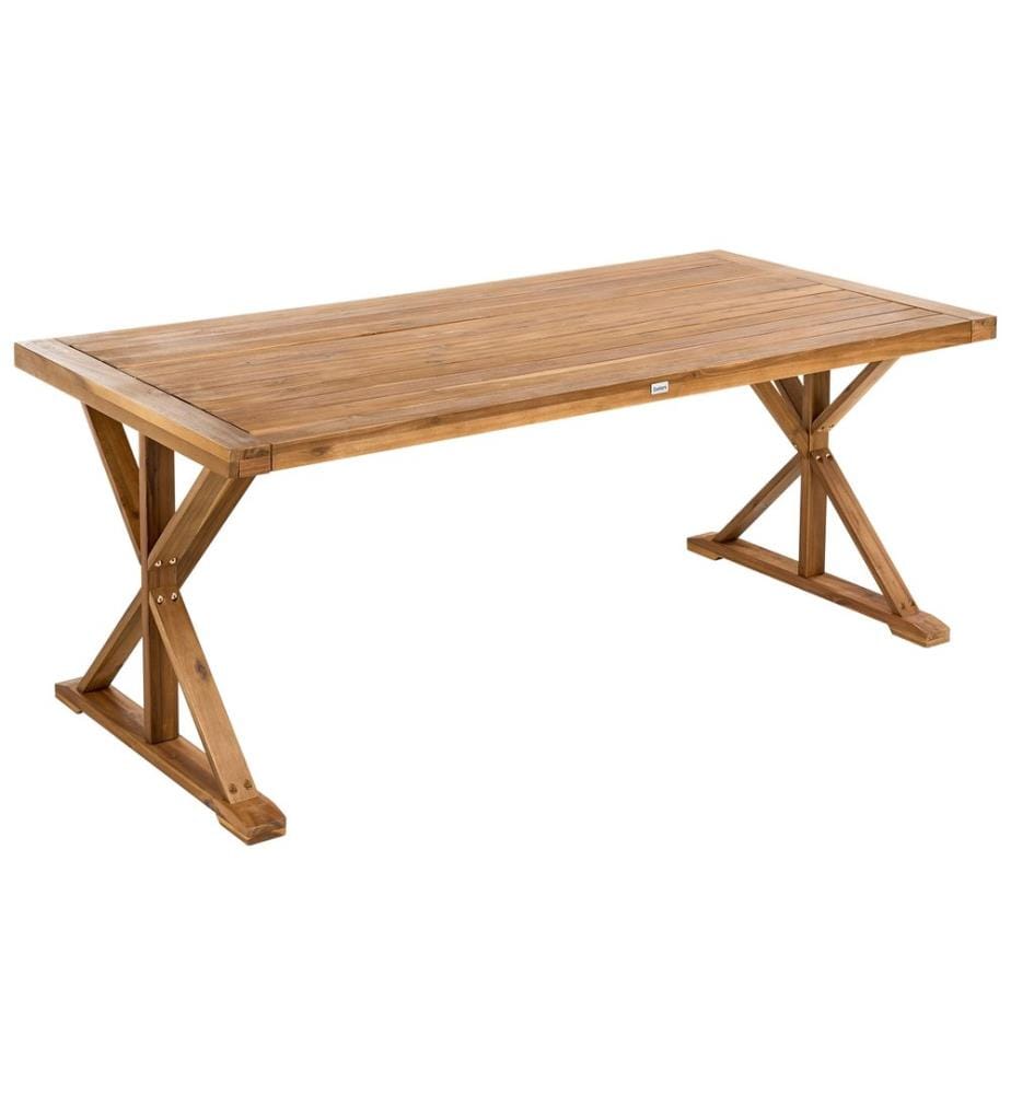 Gartentisch CALABRITTO 90 cm 180 cm Akazienholz Braun