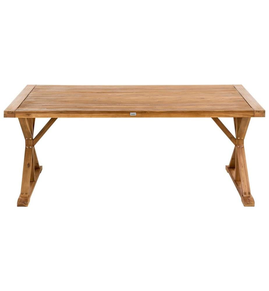 Gartentisch CALABRITTO 90 cm 180 cm Akazienholz Braun