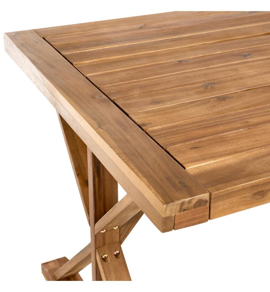 Gartentisch CALABRITTO 90 cm 180 cm Akazienholz Braun