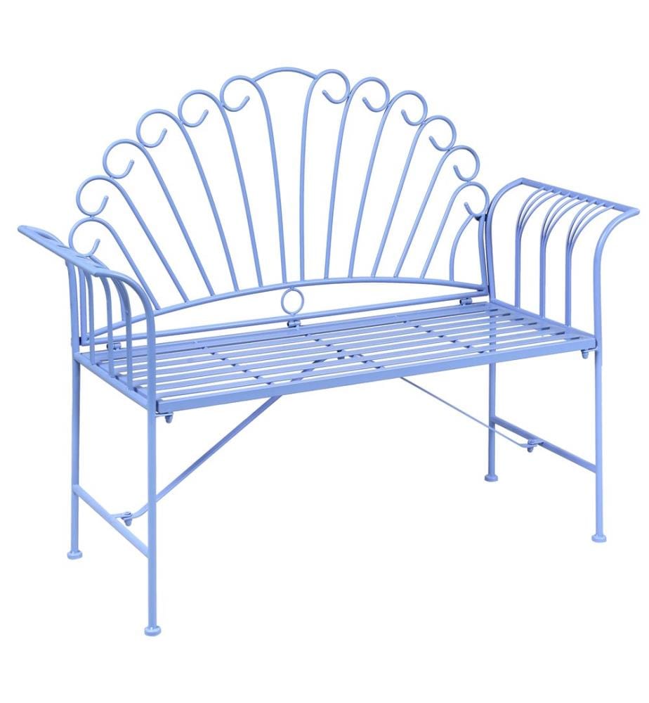 Bistro Set CAVINIA Metall Hellblau