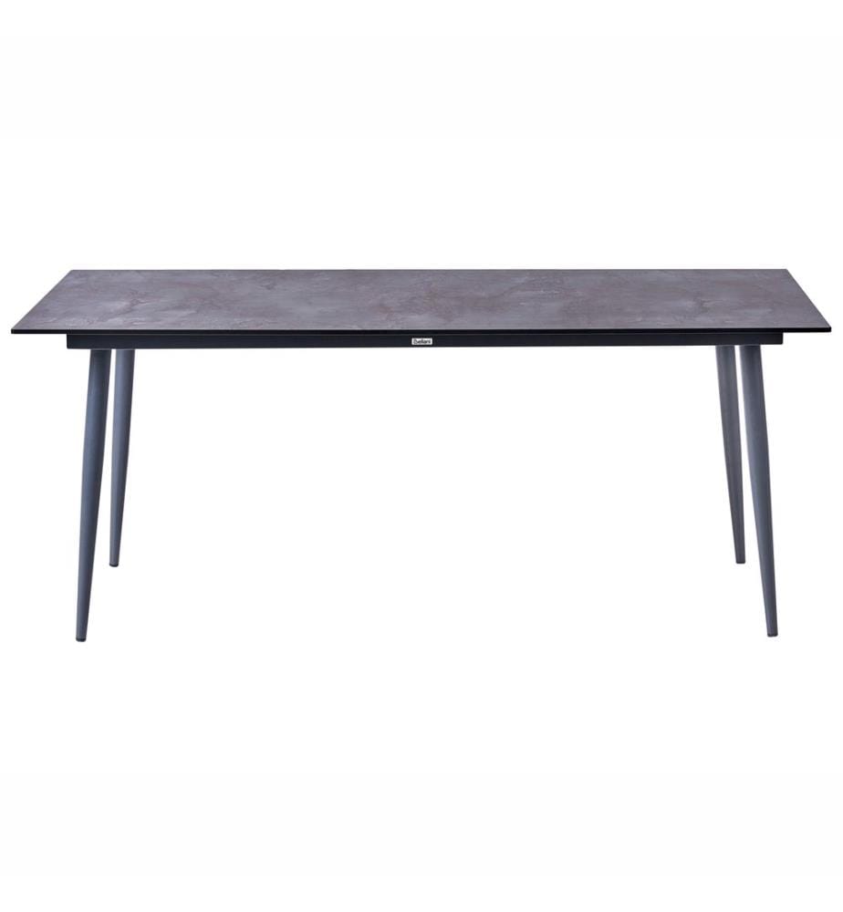 Table de salle à manger de jardin TOLENTINO 180 cm 90 cm Effet pierre Gris