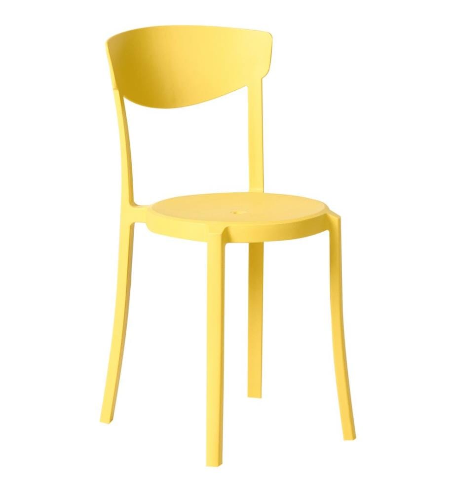 Gartenstuhl 4er Set VIESTE Gelb