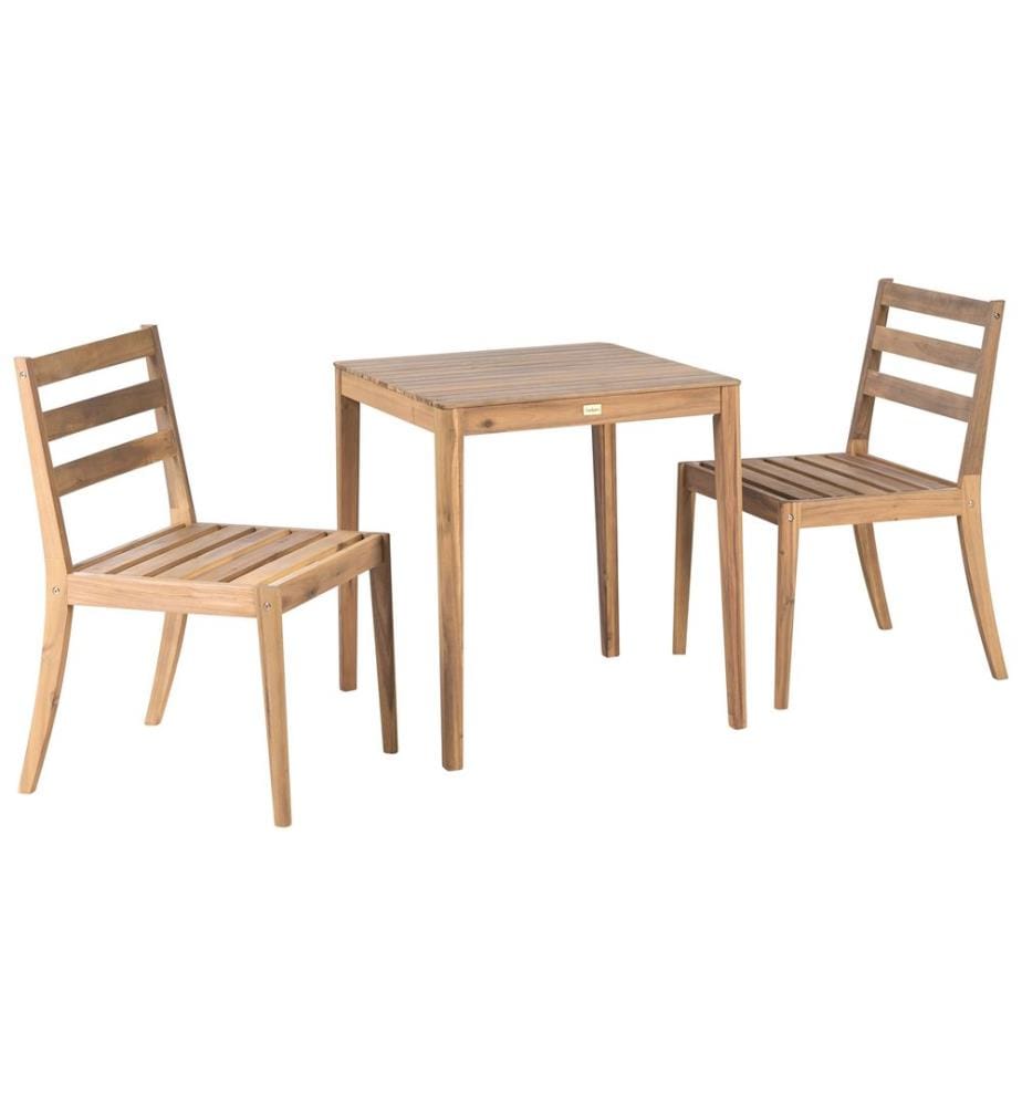 Bistro Set CHIOGGIA zertifiziertes Akazienholz Hellbraun