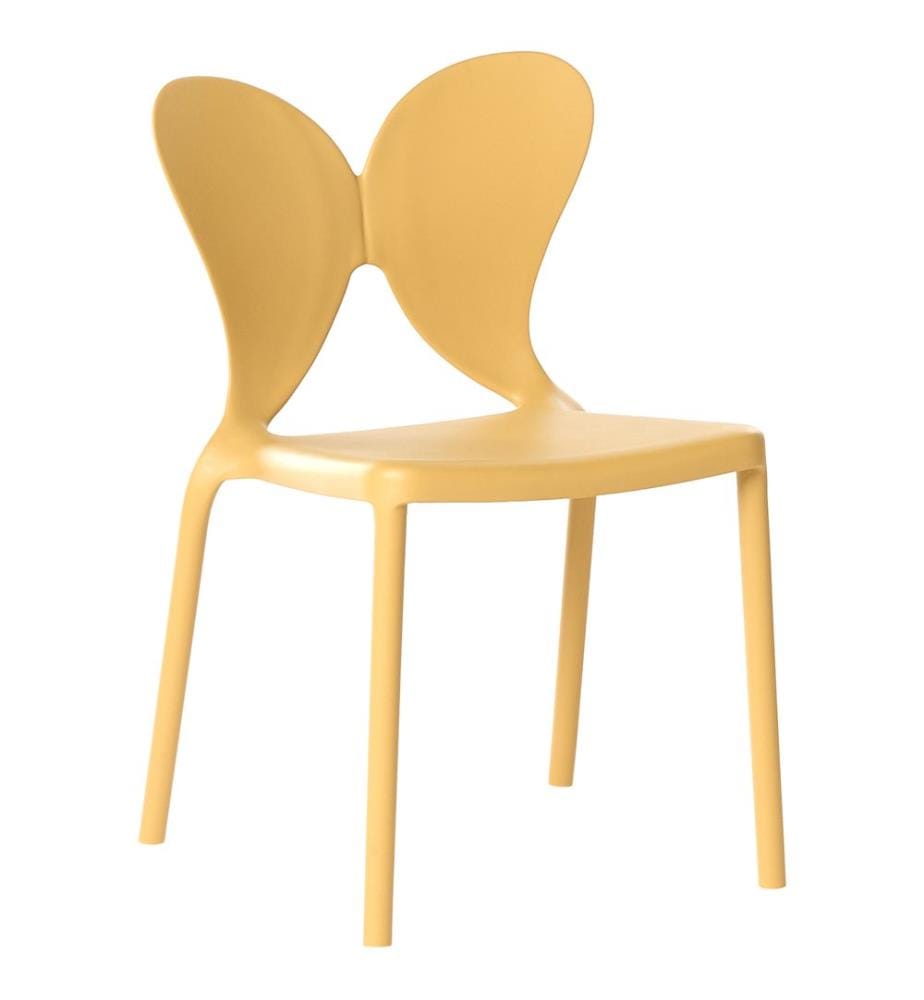 Gartenstuhl 2er Set LARISSA stapelbar Gelb