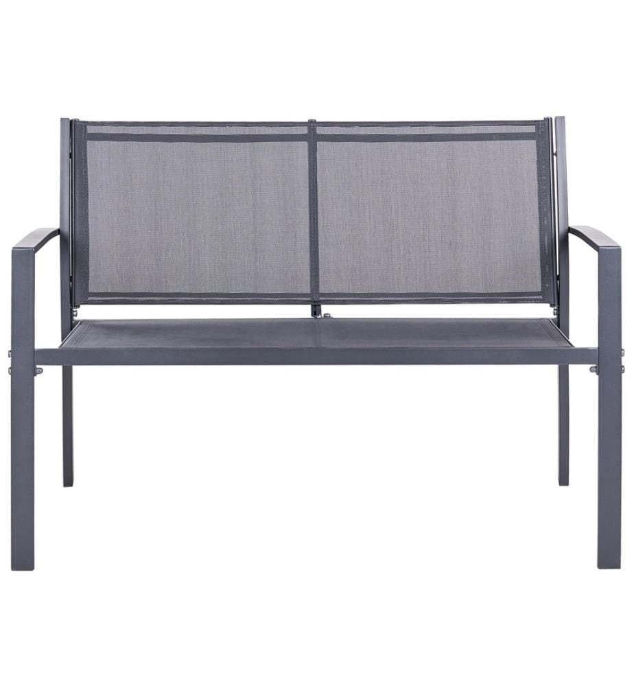 Lounge Set mit Tisch 4-Sitzer TAVOLETO Metall Dunkelgrau