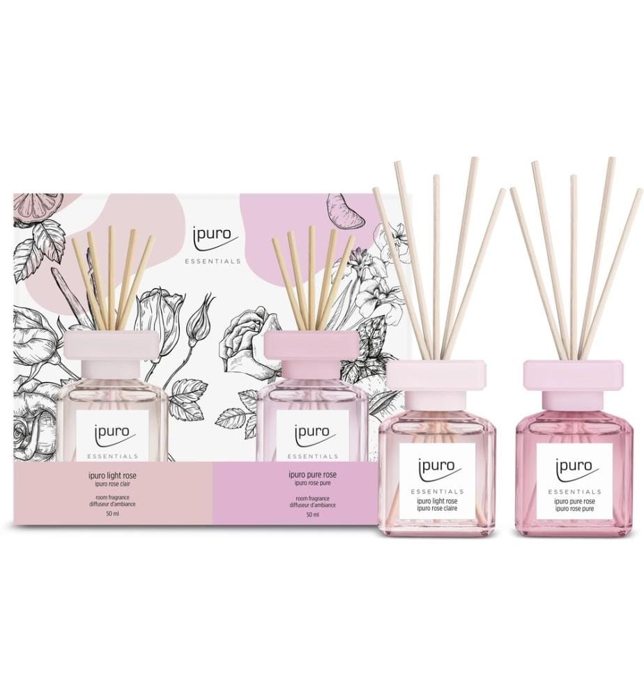 IPURO - Duftstäbchen Geschenkset Light und Pure rose 100 ml