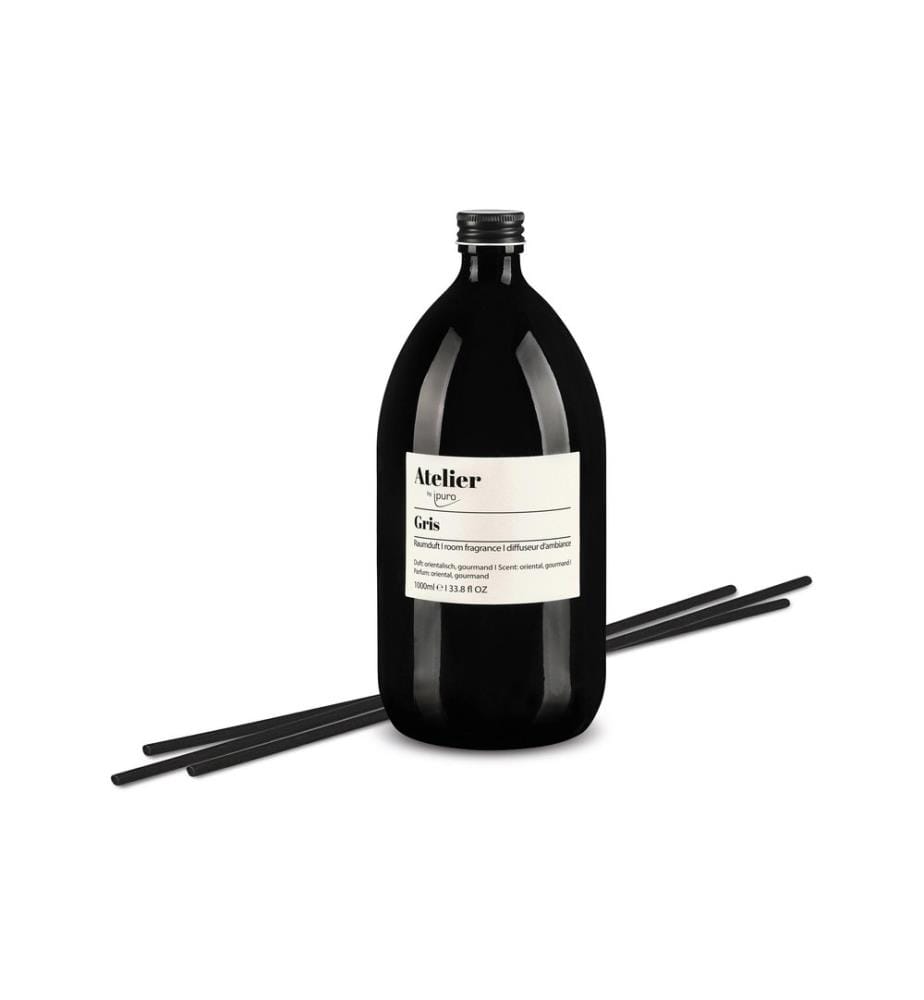 IPURO - Recharge Parfum d'intérieur Gris, 1000 ml