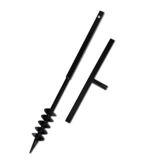 Bohrer mit Griff 80 mm Doppelspirale Schwarz