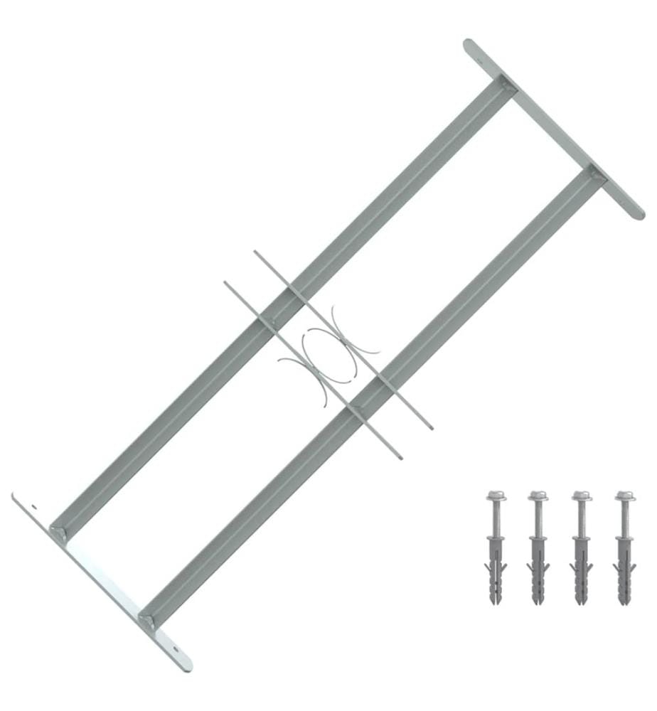 Fenstergitter Verstellbar mit 2 Querstäben 500-650 mm