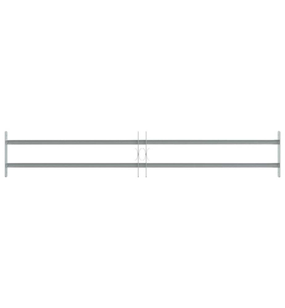 Fenstergitter Verstellbar mit 2 Querstäben 1000-1500 mm