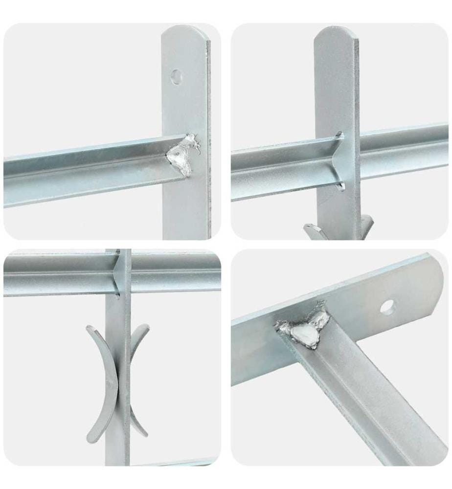 Fenstergitter Verstellbar mit 3 Querstäben 500-650 mm