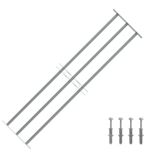Grille réglable de sécurité de fenêtres et 3 barres 1000-1500mm