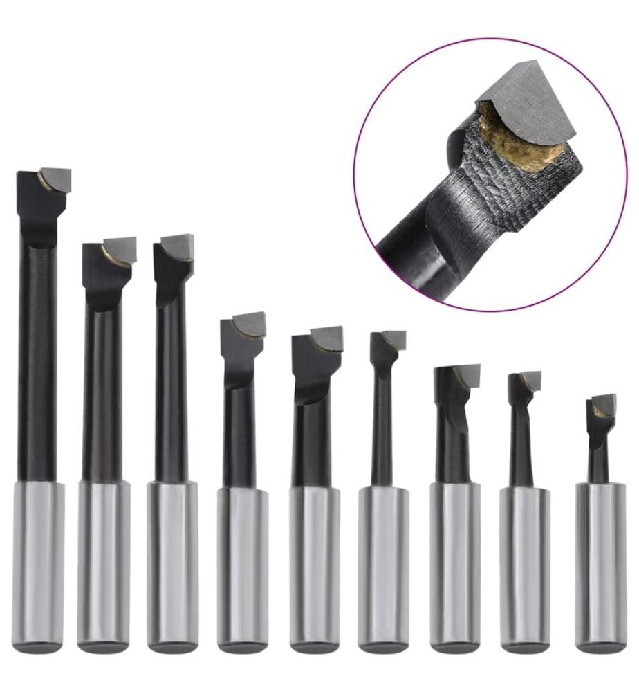 Jeu d'outils d'alésage 15 pcs 50 mm Tête d'alésage MT2-F1-12