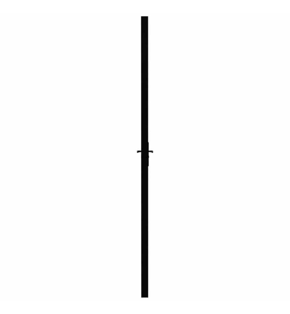 Innentür ESG Glas und Aluminium 83x201,5 cm Schwarz