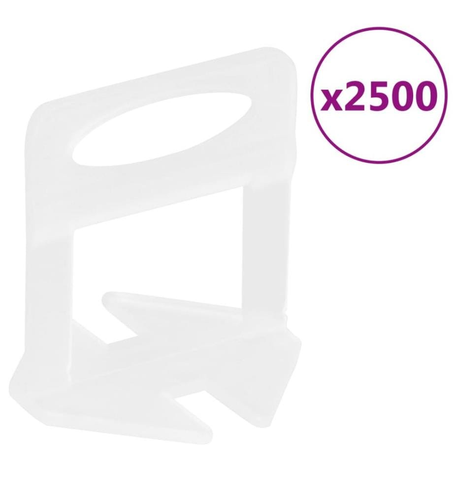 Fliesen-Nivelliersystem 500 Keile 2500 Clips 3 mm